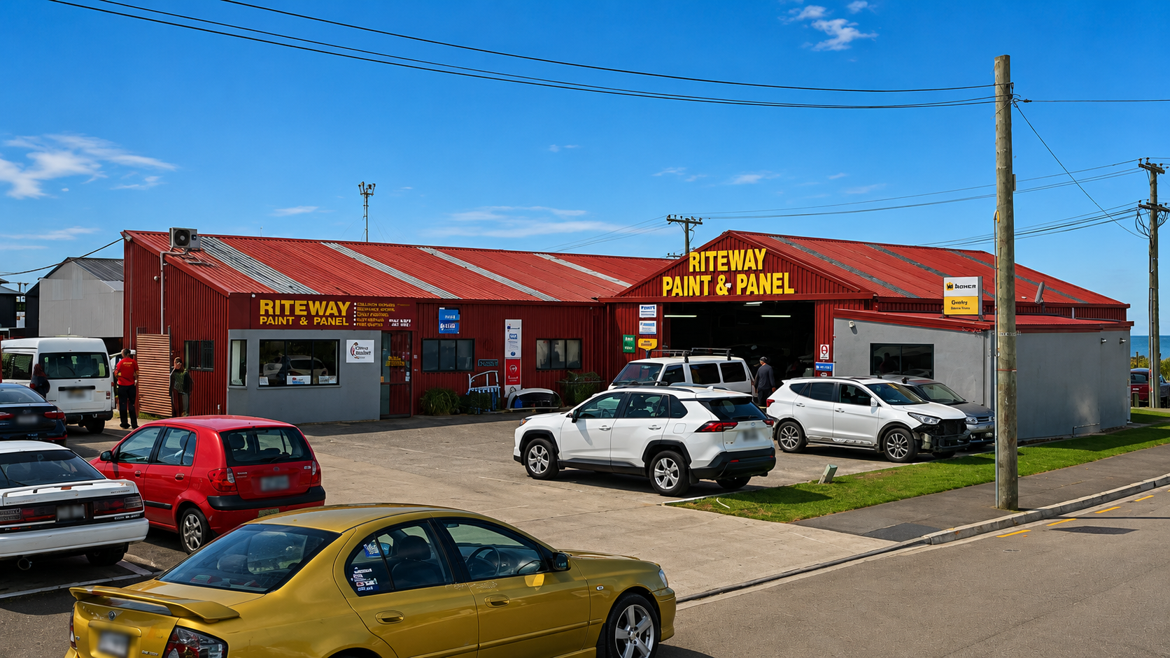 Riteway Paint & Panel workshop, Eden Street, Oamaru
